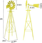 Outvita 8FT Metal Weather Vane, Ornamental Windmill for Outdoor Yard - Image 2