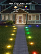 Brizled Halloween Lights Outdoor, 50ft Color Changing Smart Ground Lights - Image 3