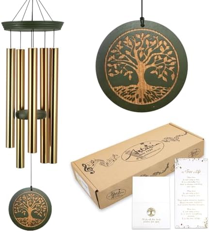 Astarin's Tree of Life Wind Chimes Sympathy Gift Outdoor Remembrance Garden by Astarin