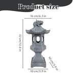 Pagoda Garden Statue, Resin Solar Japanese Pagoda Lantern, Decorative Zen Garden Landscape for Yard Patio Lawn, Style1, DéCors IntéRieurs - Image 5