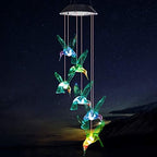 ShangTianFeng Solar Hummingbird Wind Chime, Gifts for Friends Female,Friendship Gifts for Women,Women Gift,Grandma Gift,Mother Birthday Gift from Daughter,Gardening Gift,Hanging Solar Lights,mom - Image 3