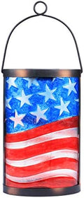 MUMTOP Flag Solar Lantern, Hanging Glass Outdoor Garden Light by MUMTOP