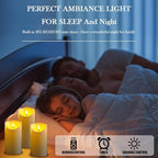Fo32won Flameless Flickering Candles with Remote Timer, Set of 6 Ivory Led Battery Operated Candles for Home Decor Xmas Halloween (D3 x H3 3" 4" 5" 6" 7") - Image 3