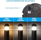 LEONLITE 3CCT LED Bollard Landscape Pathway Light, 43", Louvered - Image 3