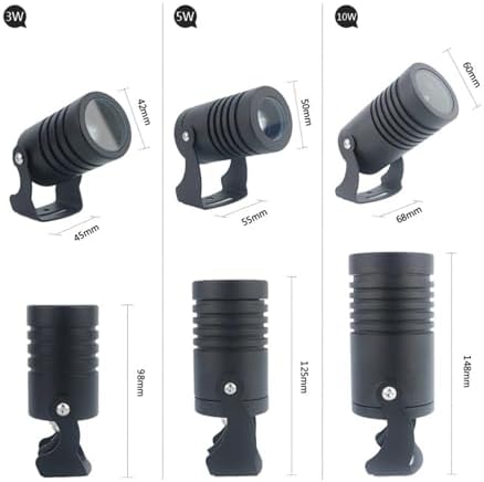 Outdoor LED Spotlights a Beam of Light Floodlight 180° Rotation Patio Glare Long Shot Beam Lamp IP65 Waterproof AC/DC12-24V Spotlight for Garden Path Building Walkway Landscape Lights - Image 5
