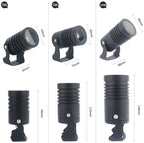 Outdoor LED Spotlights a Beam of Light Floodlight 180° Rotation Patio Glare Long Shot Beam Lamp IP65 Waterproof AC/DC12-24V Spotlight for Garden Path Building Walkway Landscape Lights - Image 5