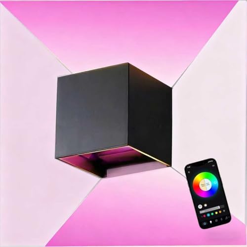 RGB Outdoor Wall Sconce Lighting Color Changing Porch Wall Lights Modern by Wrasse