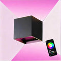 RGB Outdoor Wall Sconce Lighting Color Changing Porch Wall Lights Modern by Wrasse