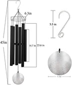 ASTARIN Large Wind Chimes Outdoor Deep Tone,Black - Image 4