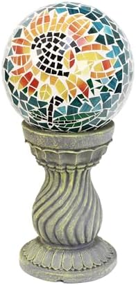 Echo Valley 9178 Serpentine Resin Pedestal Column Outdoor Décor for Lawns and Gardens for Gazing Globe or Sundial, Gray, 8.5 x 12.13 inches - Image 6