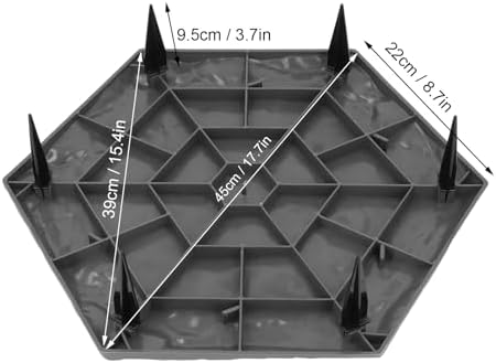 4Pcs Large Stepping Stones,Outdoor Stepping Stones with 24pcs Ground Stakes,Outside Flooring Pavers Decorative for Garden Yard Lawn Pathway Walk Way (Grey) - Image 5