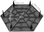 4Pcs Large Stepping Stones,Outdoor Stepping Stones with 24pcs Ground Stakes,Outside Flooring Pavers Decorative for Garden Yard Lawn Pathway Walk Way (Grey) - Image 5