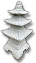 Garden Pagoda Figurine Stone Yard Decoration Japanese Pagoda Sculpture Front Door Ornament Concrete Statue Pagoda Decor by Unknown