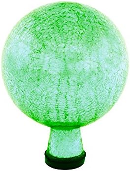 Achla Designs G6-LG-C, Light Green 6-Inch Crackle Gazing Globe Ball, 6 by ACHLADesignsHomeGarden