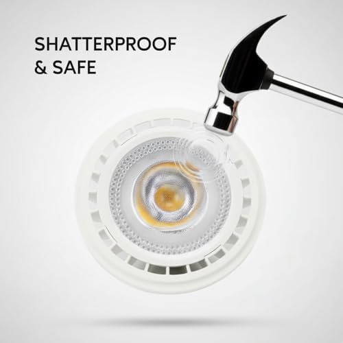 Ironsmith Lighting Products Shatterproof LED Flood Light Bulb - G53 Base Halogen Flood Lights Replacement (12V), Warm White Light Bulbs for Spot or Flood Light Fixture - Waterproof (13 Watt) - Image 4