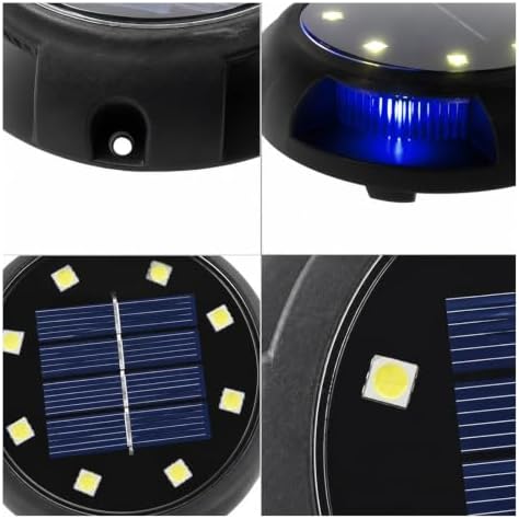 Ground Lights, Solar Lights Outdoor Disk Underground Lamp(Colorful Side-Warm,1Pcs) - Image 7