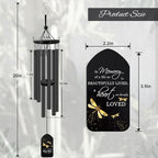 Sympathy Dragonfly Wind Chimes, Produced in USA, 26inch Personalized Wind Chimes for Loss of Loved One, Commemorative Sympathy Gifts for Funeral, in Memory of Dad/Mom/Husband/Wife - Image 5