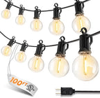109FT 100 LED Outdoor String Lights, G40 Shatterproof String Lights, IP65 Waterproof Connectable Outside Patio Light for Backyard Porch Balcony Garden Decor Christmas Camping Gazebo by SmartDawn