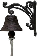 2X Cast Iron Door Dinner Bells Hanging Garden Bell Lawn, 3, As Described - Image 6