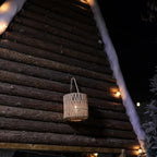 Cooo Large Solar Rope Lantern Outdoor Hanging – Handwoven Jute Rope Lantern with Warm Edison Bulb, IP65 Waterproof Solar Powered Garden Light for Porch Patio, Yard Christmas Decorations, 8.27” Tall - Image 5