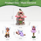 115Pcs Fairy House Kit Mini Fairy Garden Accessories Outdoor Supplies Decor - Image 2