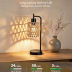 Rechargeable Outdoor Patio Table Lamps, Cordless, Set of 2 - Image 3