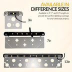 (4 Pack) 13” 12V Retaining Wall Lights 2.5W for Landscape Lighting - 3000k - Image 4