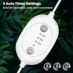 Wolezek 2FT T5 Grow Lights for Seed Starting with Timer, 32W Full Spectrum - Image 2