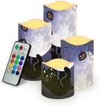 Black Cat Electric Flameless Candles with Remote Control by Uorisanigo