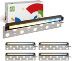 ASD LED 12 Inch Retaining Wall Light Fixture, Hardscape Paver Lighting | 5CCT, Low Voltage, Swivel, Waterproof, ETL Listed | 5W 330LM 2200K-5000K 12V | Landscape Step Illumination | Bronze, 4 Pack by ASDLightingCorporation