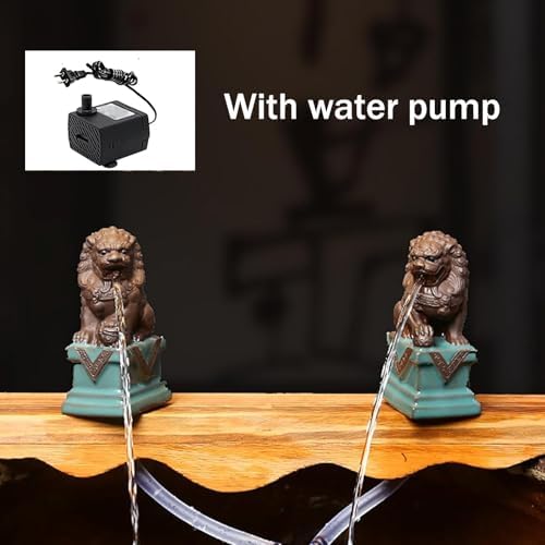 Animal Pond Spitters, Ceramic Spitter Fountain, Spitters for Small Ponds, Unique Garden Water Feature with Water Pump, for Balcony, Courtyard and Home Office - Image 4