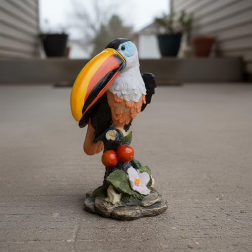 Outdoor Toucan Statue for Garden, Yard & Flower Bed Decor - Image 2