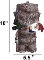 Funny Guy Mugs Garden Gnome Statue - Tiki and A Gnome - Indoor/Outdoor Garden Gnome Sculpture for Patio, Yard or Lawn - Image 4