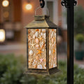Solar Lantern Outdoor Waterproof Seashell Beach Garden Decor LED Hanging Solar Lights Tabletop Lamp Gifts for Women Mom Outside Yard Patio Porch by DERUINVAIO