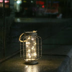 JHY DESIGN Metal Cage LED Lantern Battery Powered,9.4" Tall Cordless Accent Light with 20pcs Fairy Lights Great for Weddings Parties Patio Events Indoors Outdoors. - Image 6