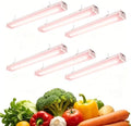 Grow Lights for Indoor Plants Full Spectrum Grow Lights for Seed Starting,4FT Plant Light for Indoor Plants,252W(6x42W 1400W Equivalent) Linkable Design,Greenhouse,Pinkish White,6 Pack by Unknown