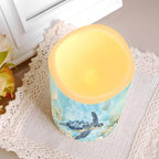 Turtle Flameless Flickering Candles 4 Pcs Real Wax Battery Operated Candles with Color Changing Timer Remote Control LED Pillar Candles for Wedding Party and Holiday Decoration - Image 6