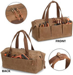 Heavy Duty 18-Inch Tool Bag with 12 Pockets, Large Zippered Tool Organizer, Portable Empty Toolbox for Mechanics, Electricians, DIY – Durable Soft Handle, Ideal Father’s Day or Birthday Gift - Image 5
