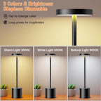 LED Cordless Table Lamp Rechargeable,Battery Powered Outdoor Lights - Image 2
