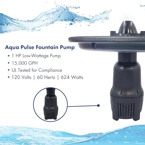 Half Off Ponds 1 HP 15000 GPH Floating Aerating Fountain LED 100 Ft Cord - Image 3