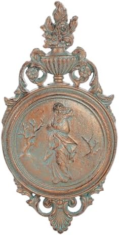 Sungmor Copper Cast Iron Wall Plaque -Classical Lady Relief in French Style by Sungmor