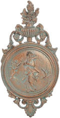 Sungmor Copper Cast Iron Wall Plaque -Classical Lady Relief in French Style by Sungmor