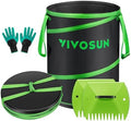 VIVOSUN 47-Gallon Collapsible Garden Bag, Yard Waste Containers by VIVOSUN
