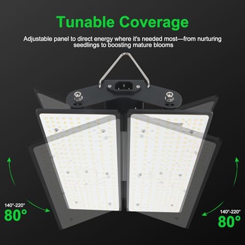 100W LED Plant Grow Light Meets Plant Growth Requirements Multi-Angle Adjustable, Hanging Design Suitable for Various Growing scenarios - Image 6