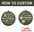 Personalized Memorial Wind Chimes Dandelion Funeral Gifts Patio - Image 2