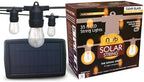 Norb Solar String Lights Outdoor 35FT – NorbSOLAR Weatherproof LED Patio Lights with Warm Candle-Like Glow, Shatterproof Vintage Bulbs, Solar Powered & Energy-Efficient, Outdoor & Event Use by NorbLighting