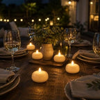 VIODAIM Solar Candles Outdoor Waterproof, Flameless LED, 3 x 2.5 in, 8 Pack - Image 6
