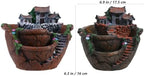 OUNONA Fairy Garden Planter, Creative Flower Pot Holders Hanging Garden Design with Sweet House Micro Landscape Mini Succulent Plant Planter for Indoor Outdoor Desk Balcony Decor - Image 5