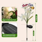 Solar Garden Lights, 3 Pack Swaying Butterfly Flower Yard Light - Image 4