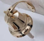 The Metal Magician Nautical Hanging Wall Mountable 4" Solid Brass Ship Bell - Image 5